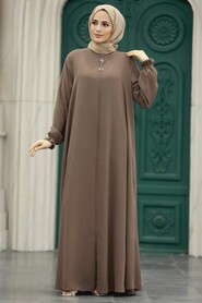  Mink Long Sleeve Abaya 35164V - 3