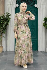  Mink Long Sleeve Dress 279083V - 1