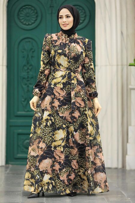  Mink Long Sleeve Dress 279312V - NEVA STYLE