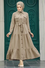  Mink Long Sleeve Dress 40971V - NEVA STYLE
