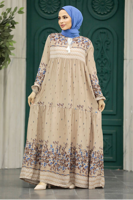  Mink Long Sleeve Dress 50002V - NEVA STYLE