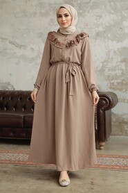  Mink Long Sleeve Dress 616V - 1
