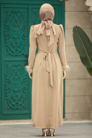  Mink Muslim Bridesmaid Dress 8791V - 3