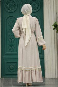  Mink Muslim Long Dress Style 13491V - 4