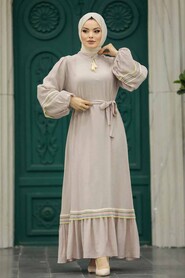  Mink Muslim Long Dress Style 13491V - 1