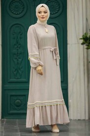  Mink Muslim Long Dress Style 13491V - 2