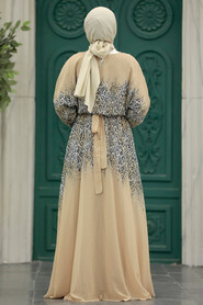  Mink Muslim Long Dress Style 39821V - 3