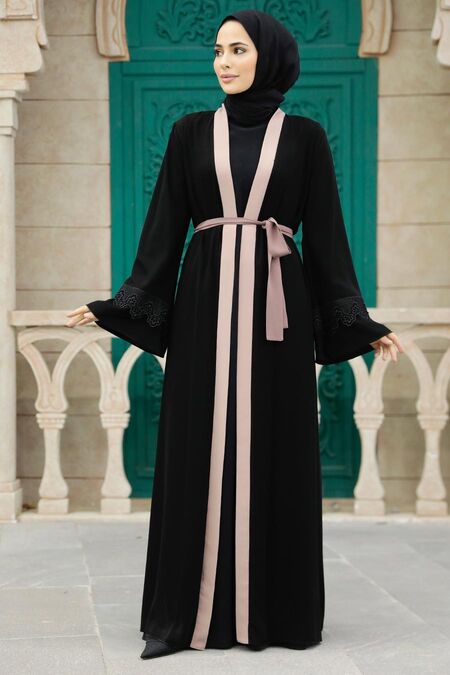  Mink Plus Size Abaya 55440V - NEVA STYLE