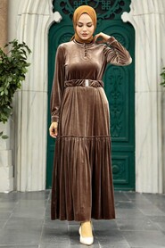  Mink Velvet Hijab Dress 36971V - 1