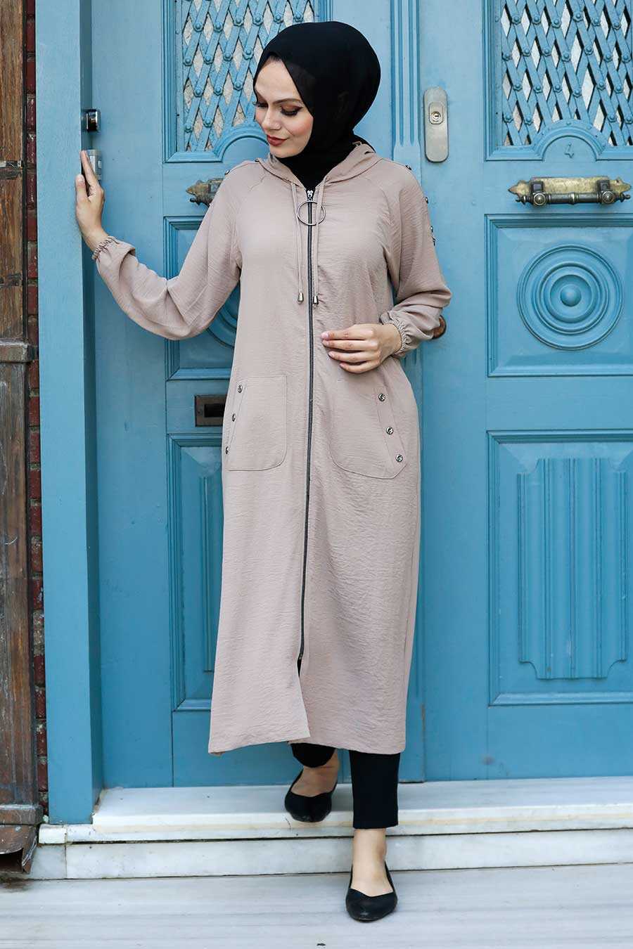 Neva Style - Mink Women Coat 511V