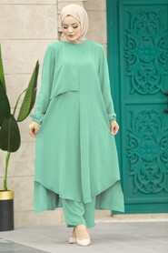  Mint Islamic Clothing Dual Suit 10701MINT - NEVA STYLE