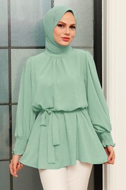  Mint Islamic Clothing Tunic 3795MINT - NEVA STYLE