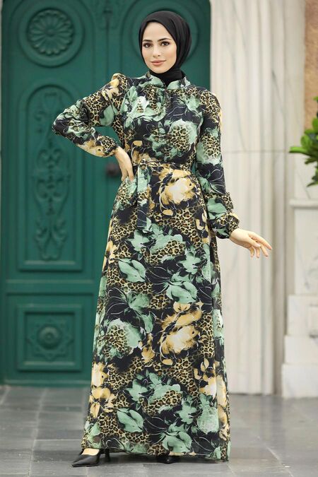  Mint Long Sleeve Dress 279312MINT - NEVA STYLE