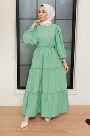  Mint Long Sleeve Dress 30301MINT - NEVA STYLE