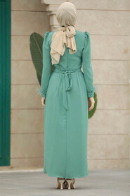  Mint Muslim Bridesmaid Dress 8791MINT - 3