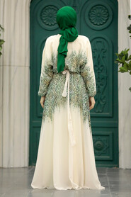  Mint Muslim Long Dress Style 39821MINT - 3