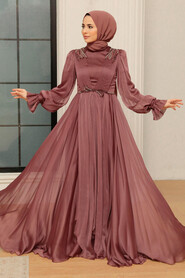  Modern Brown Muslim Fashion Evening Dress 21910KH - 4