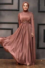  Modern Cooper Hijab Bridesmaid Dress 22130BKR - 1
