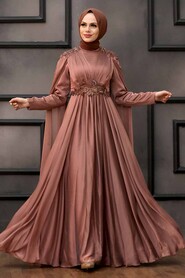  Modern Cooper Hijab Bridesmaid Dress 22130BKR - 2