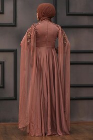  Modern Cooper Hijab Bridesmaid Dress 22130BKR - 4