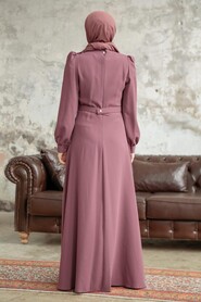  Modern Dark Dusty Rose Islamic Dress 37351KGK - 3