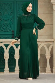 Modern Emerald Green Islamic Bridesmaid Dress 38510ZY - 2