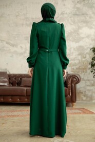  Modern Emerald Green Islamic Dress 37351ZY - 3