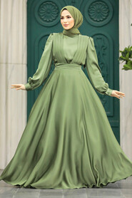  Modern Khaki Islamic Clothing Wedding Dress 40621HK - 1