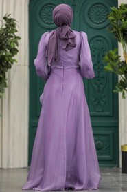  Modern Lila Hijab Evening Dress 22321LILA - 3