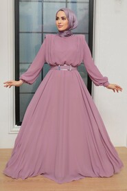  Modern Lila Muslim Bridesmaid Dress 36050LILA - 2