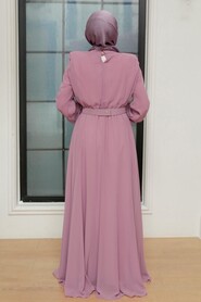  Modern Lila Muslim Bridesmaid Dress 36050LILA - 3