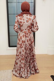  Modern Mink Muslim Wedding Dress 34530V - 2