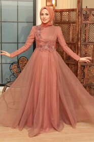  Modern Sunuff Colored Islamic Prom Dress 22694TB - 1