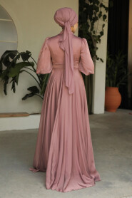  Modern Terra Cotta Muslim Fashion Evening Dress 21910KRMT - 4