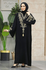  Modest Beige Abaya Dress 10121BEJ - 2