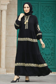  Modest Beige Abaya Dress 10127BEJ - 1