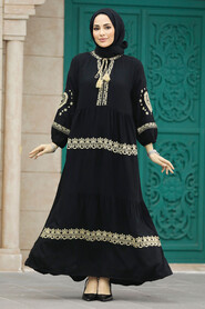  Modest Beige Abaya Dress 10127BEJ - 2
