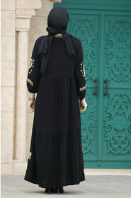  Modest Beige Abaya Dress 10127BEJ - 4