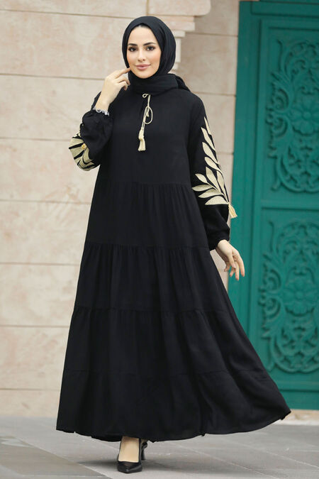  Modest Beige Abaya Dress 41005S - NEVA STYLE