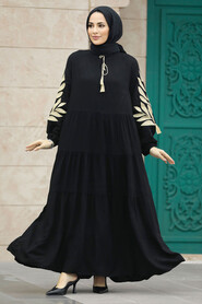  Modest Beige Abaya Dress 41005S - 3