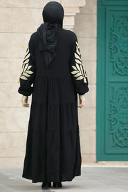  Modest Beige Abaya Dress 41005S - 4