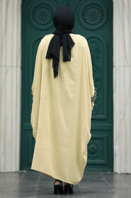  Modest Beige Abaya Dress 41141BEJ - 3