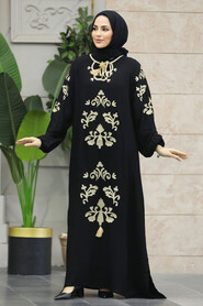  Modest Beige Abaya Dress 60101BEJ - 1