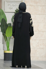  Modest Beige Abaya Dress 60101BEJ - 4
