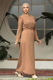  Modest Biscuit Long Dress 636BS - 1