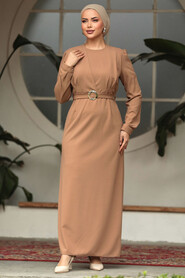  Modest Biscuit Long Dress 636BS - 2