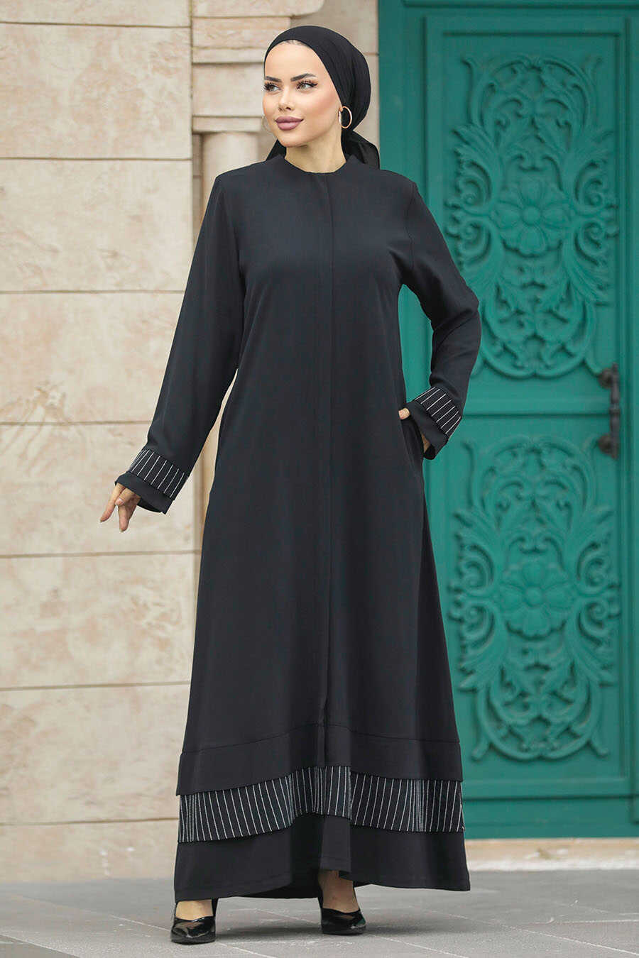  Modest Black Abaya 20132S