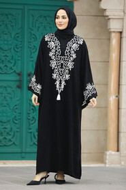  Modest Black Abaya Dress 10129S - 2