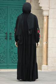  Modest Black Abaya Dress 10147S - 3