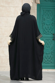  Modest Black Abaya Dress 40120S - 3